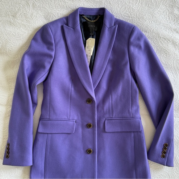 J. Crew Parke Topcoat in Icy Purple - Picture 8 of 10